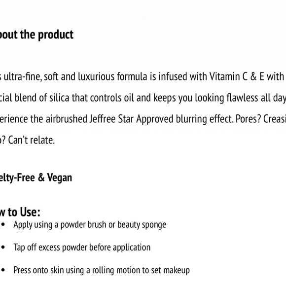 Jeffree Star Magic Star Setting Powder Honey Tan  to Medium Skin New in Box - Picture 7 of 7